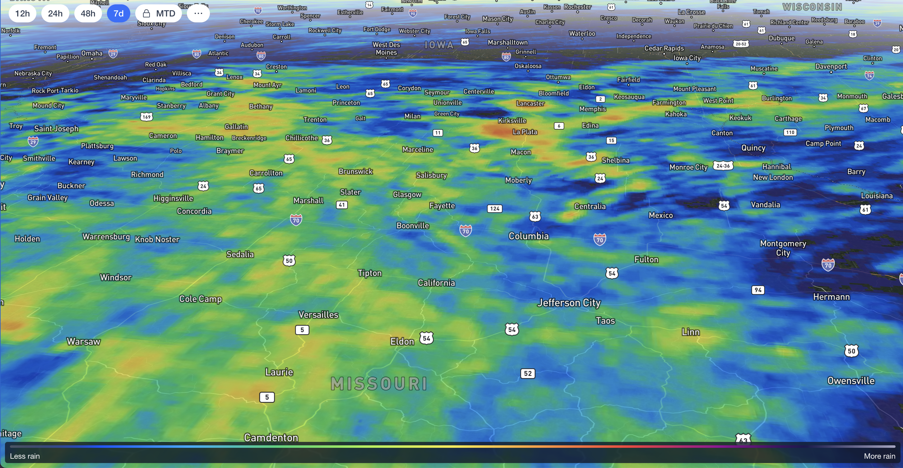 Product Update: Enhanced rainfall data visuals on the map